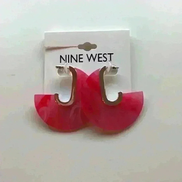 Nine West new C Hoop Earrings - Picture 3 of 8